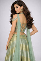 Co-ord Style Blouse With Sharara