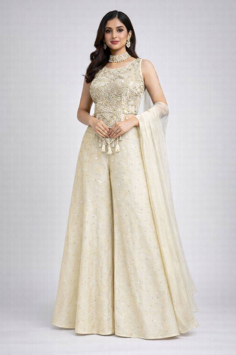 Co-ord Style Blouse With Sharara