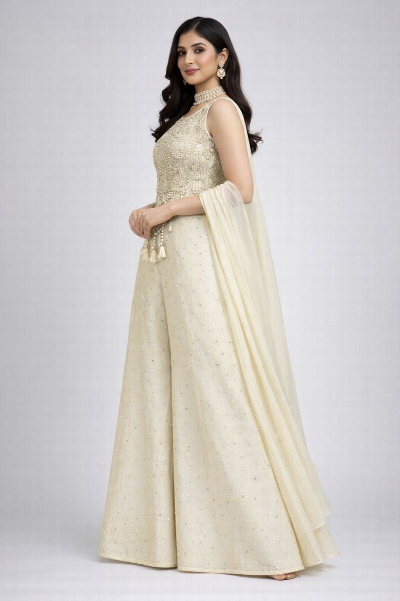 Co-ord Style Blouse With Sharara