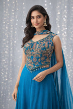 Co-ord Style  Blouse With Sharara 