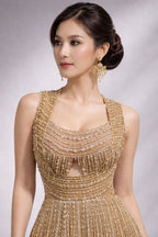 Copper Gold Barbie Gown 