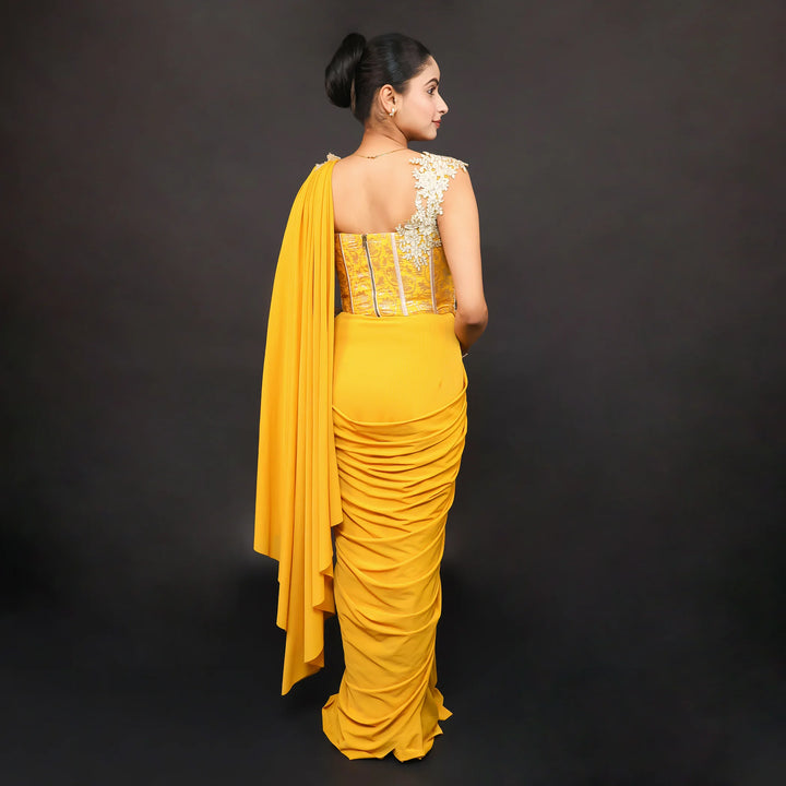 Cord-Set Drape Saree Vastrachowk
