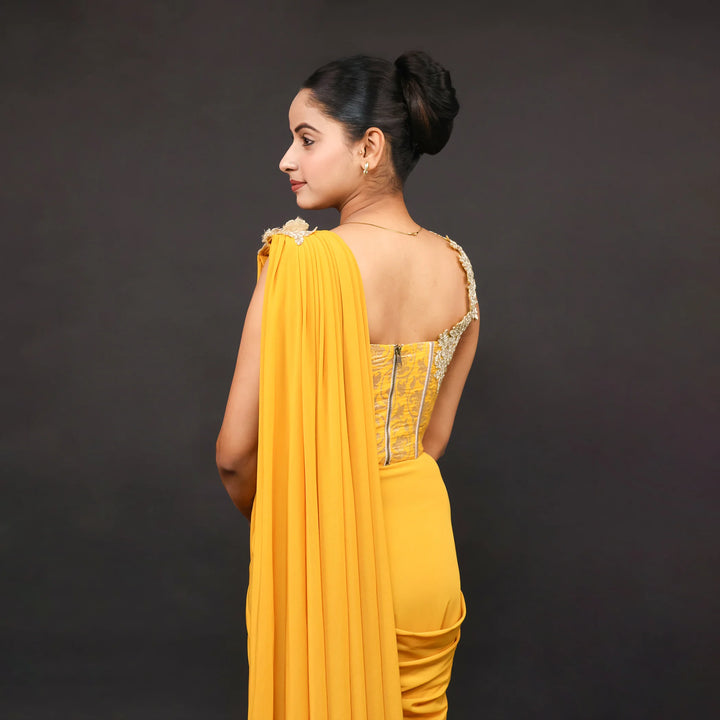 Cord-Set Drape Saree Vastrachowk