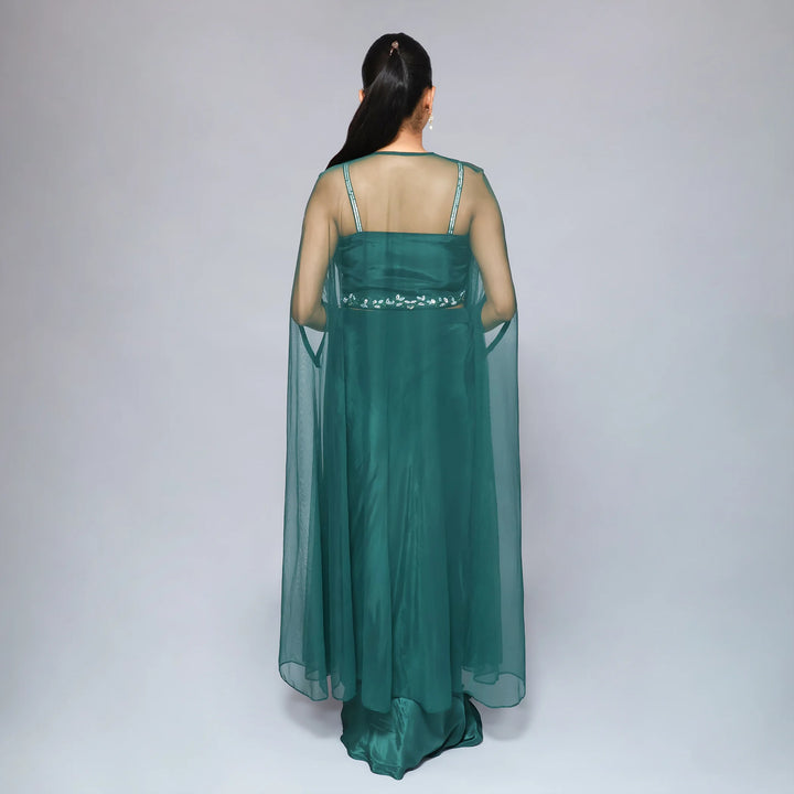 Crape Style Crop Top Skirt Vastrachowk