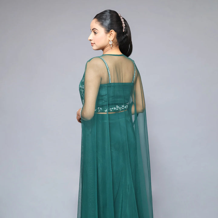 Crape Style Crop Top Skirt Vastrachowk