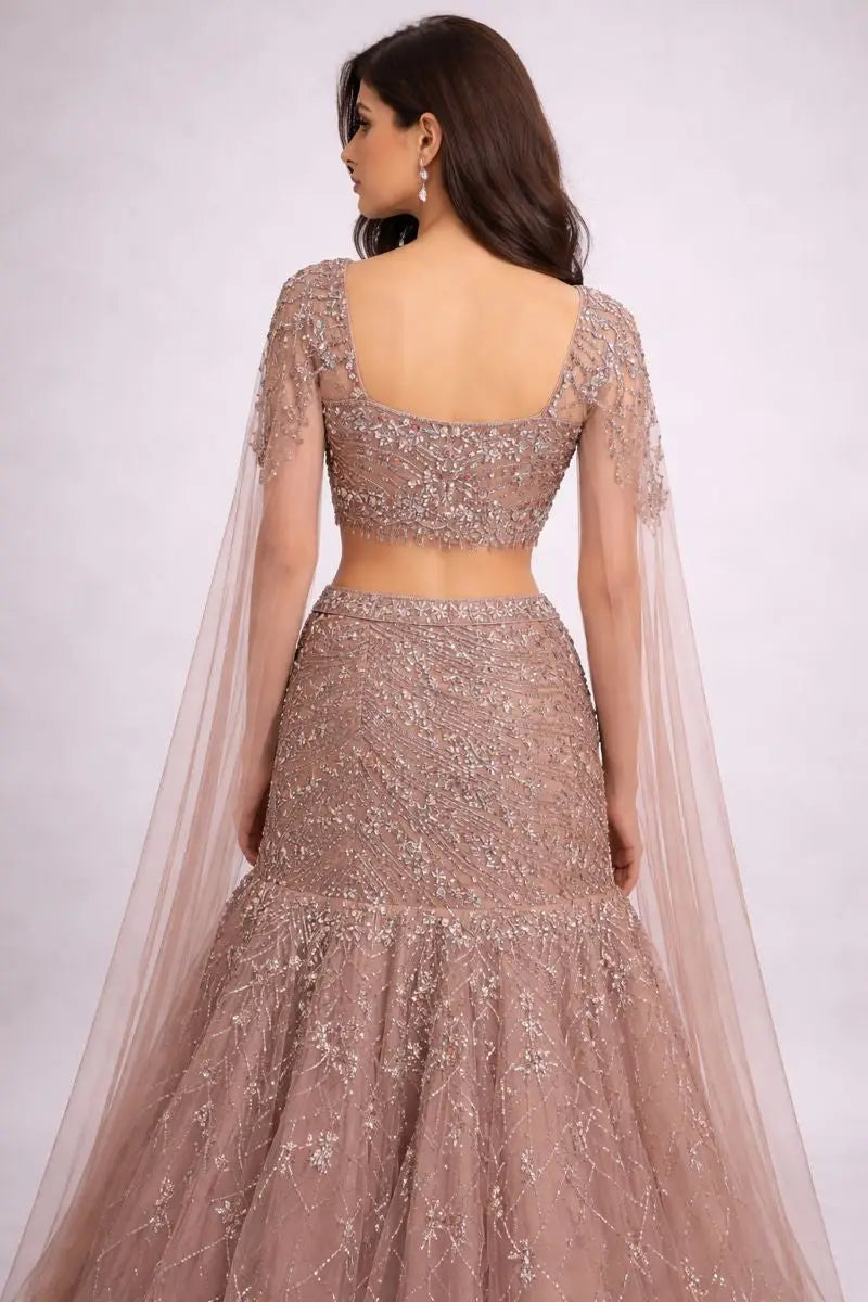 Crop TOP Lehenga Mermaid Style 