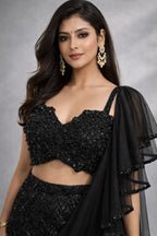 Crop Top Fish Cut Lehenga 