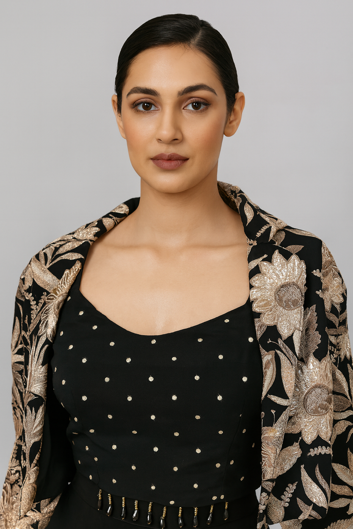 Crop Top Jacket with Divider front profile 