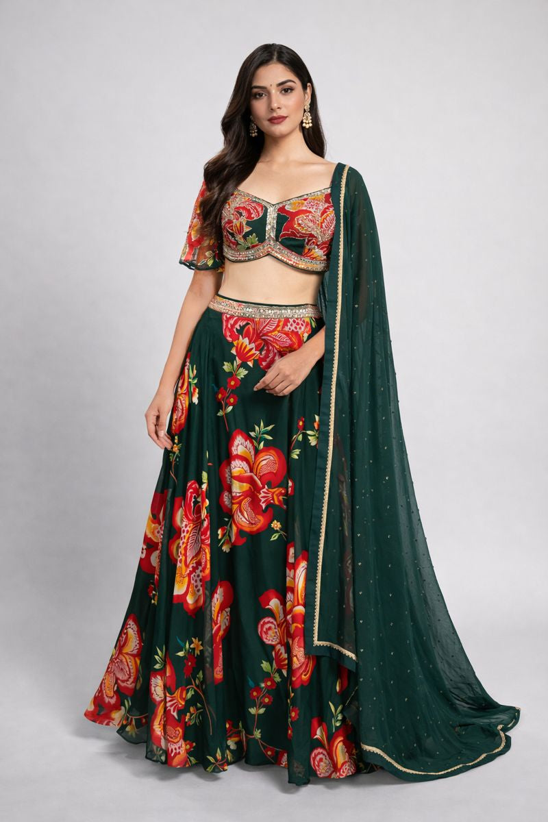 Crop Top Lehenga 
