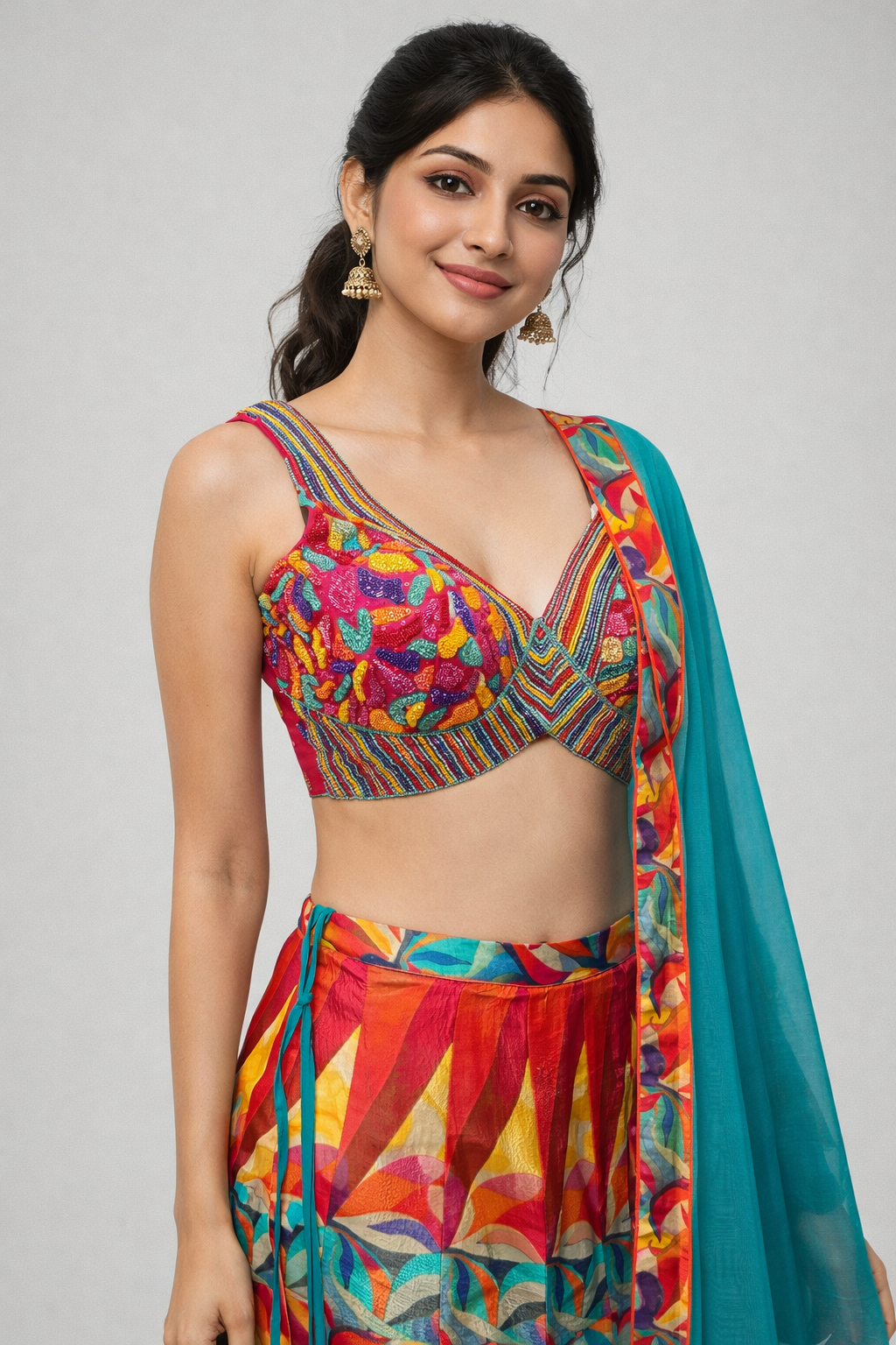 Crop Top  Skirt 