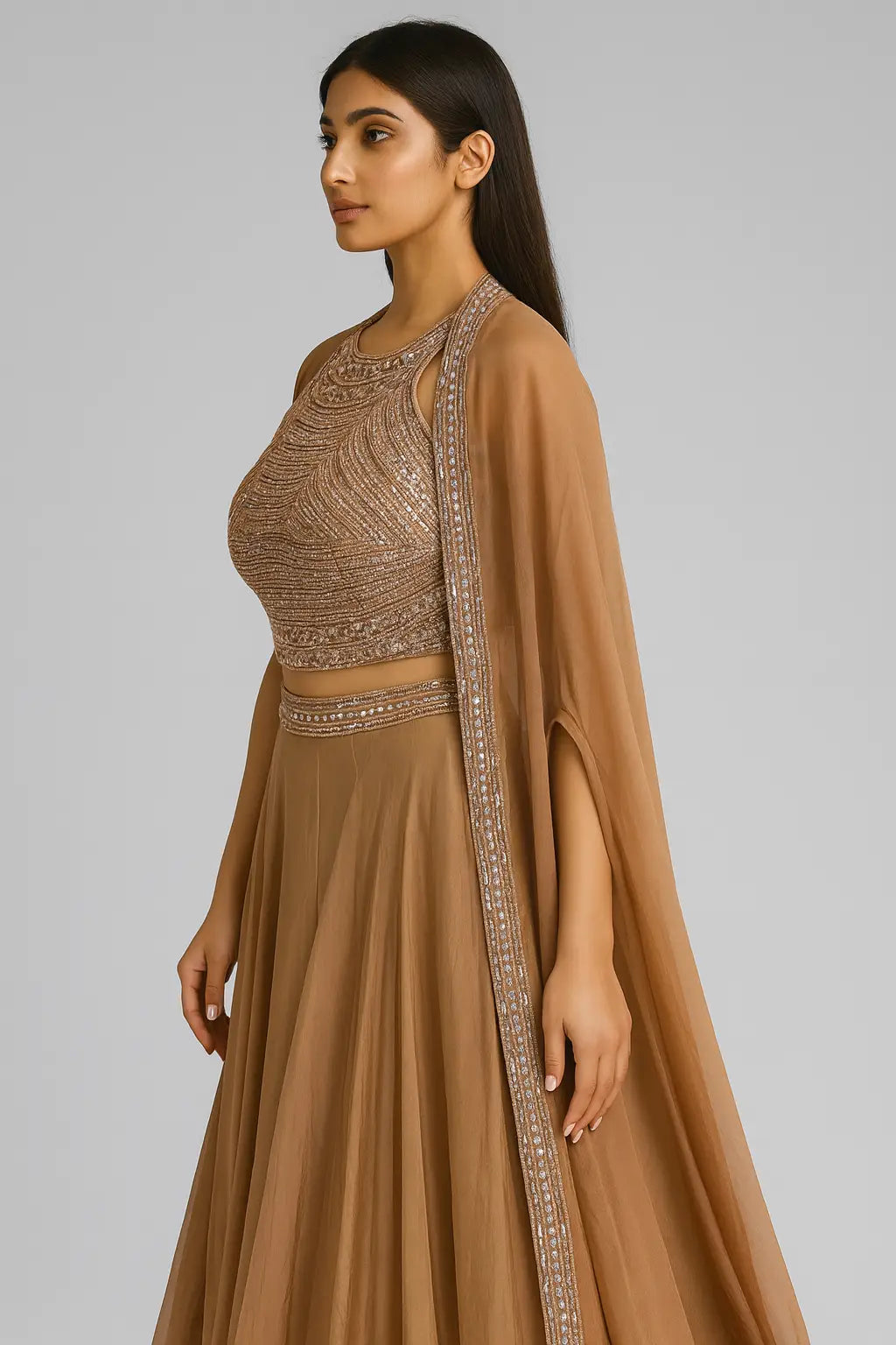 Our Crop Top Skirt with Shrug