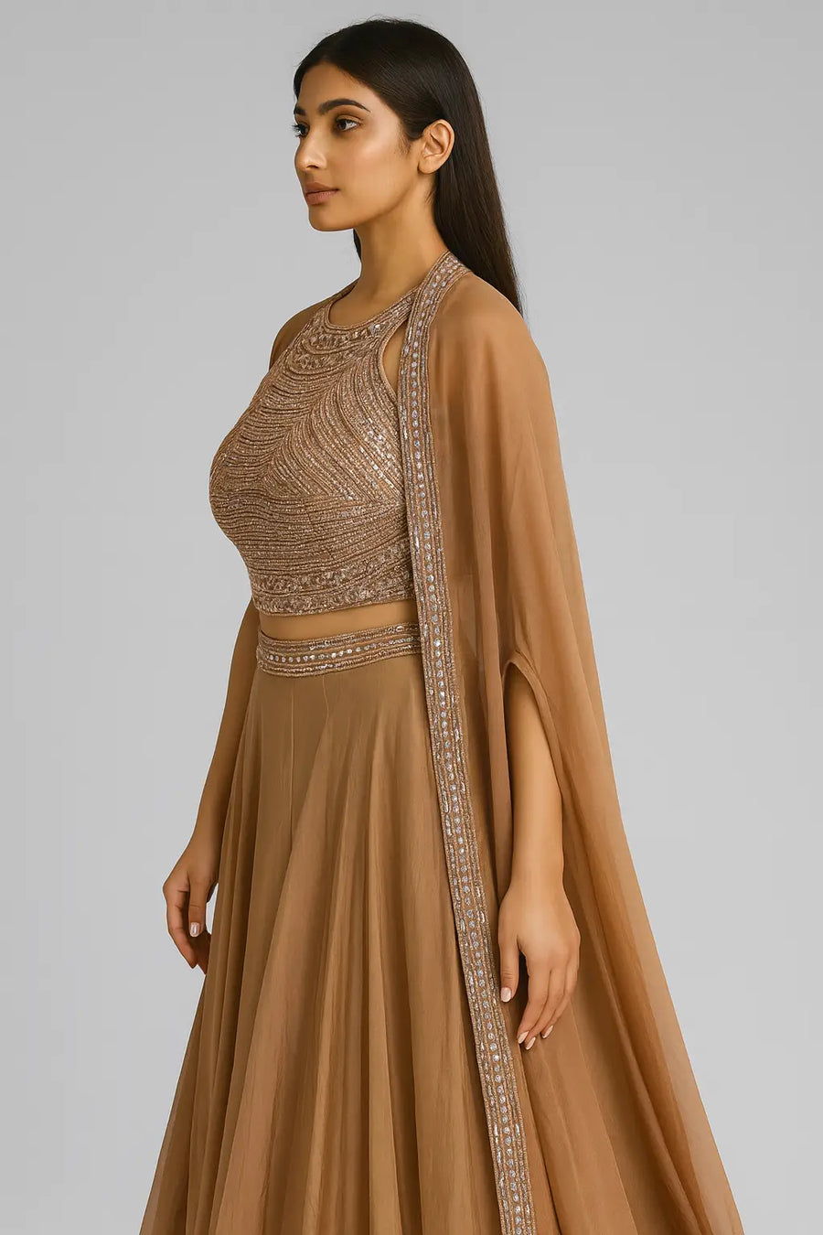 Our Crop Top Skirt with Shrug