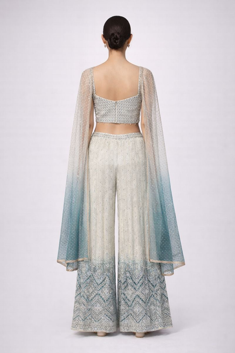 Crop Top With Sharara 