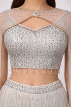Crop Top With Sharara 