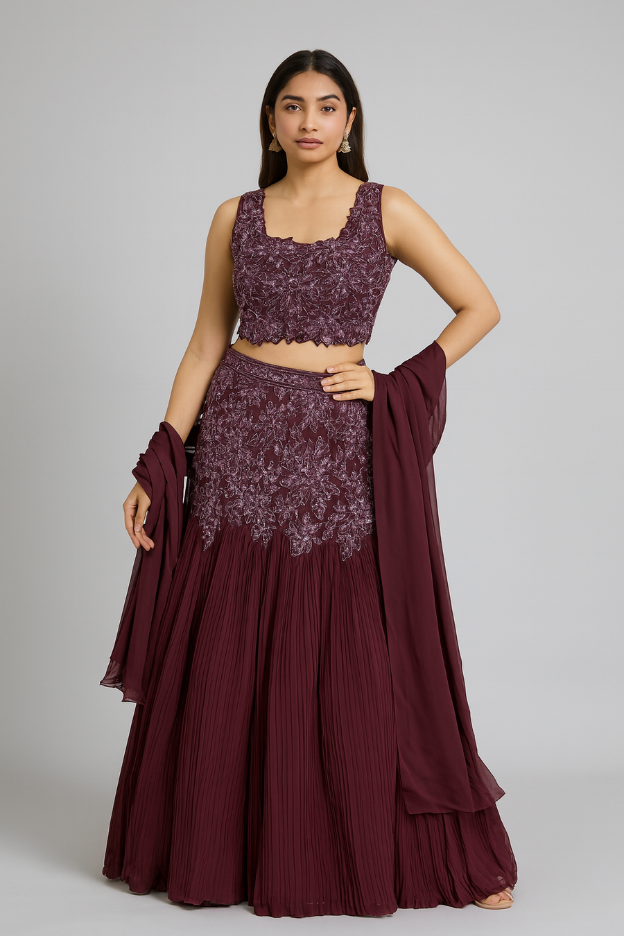 Crop Top with Fishcut Skirt profile 
