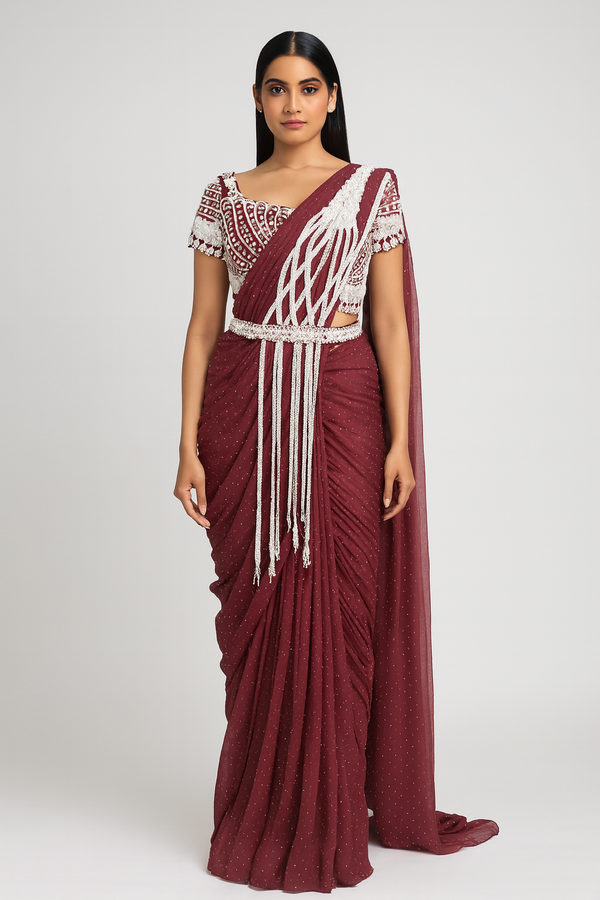 Designer Drape Saree 