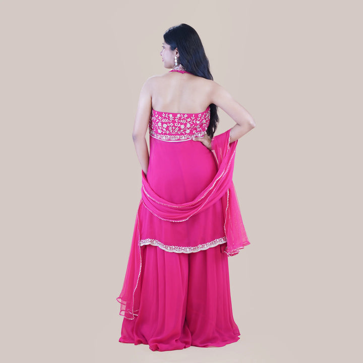 Designer Peplum Sharara Set Vastrachowk