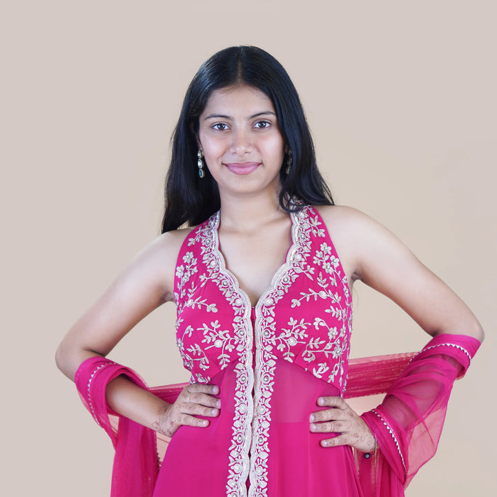 Designer Peplum Sharara Set Vastrachowk