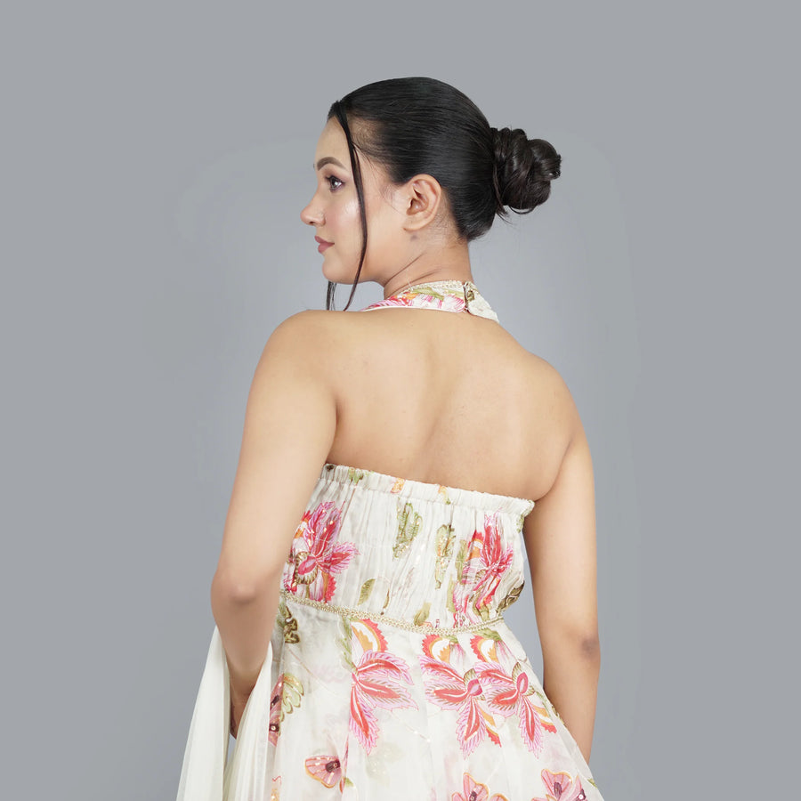 Designer Peplum Sharara Suit Vastrachowk