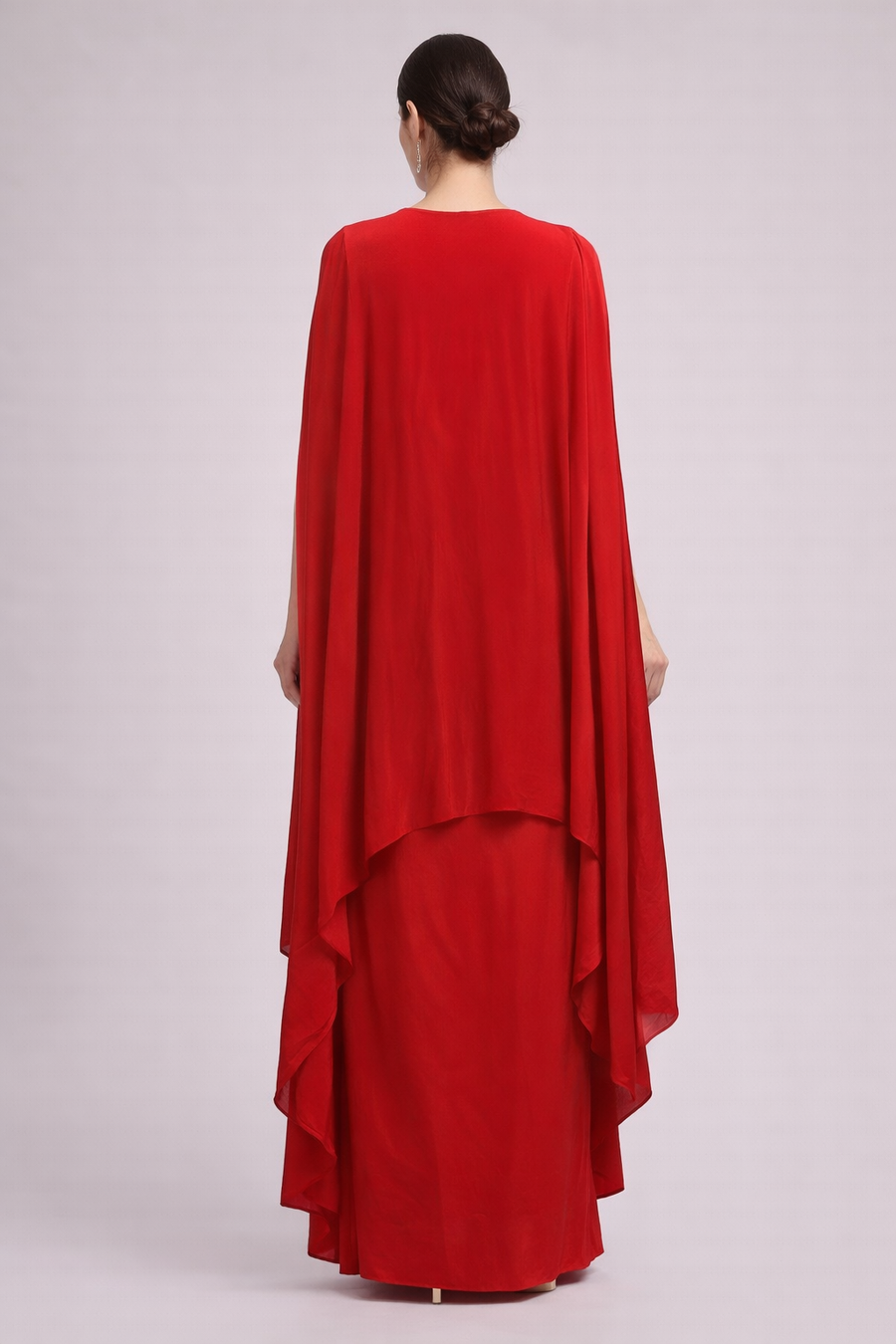 Dhoti Skirt Co-ord Style Blouse With Cape 