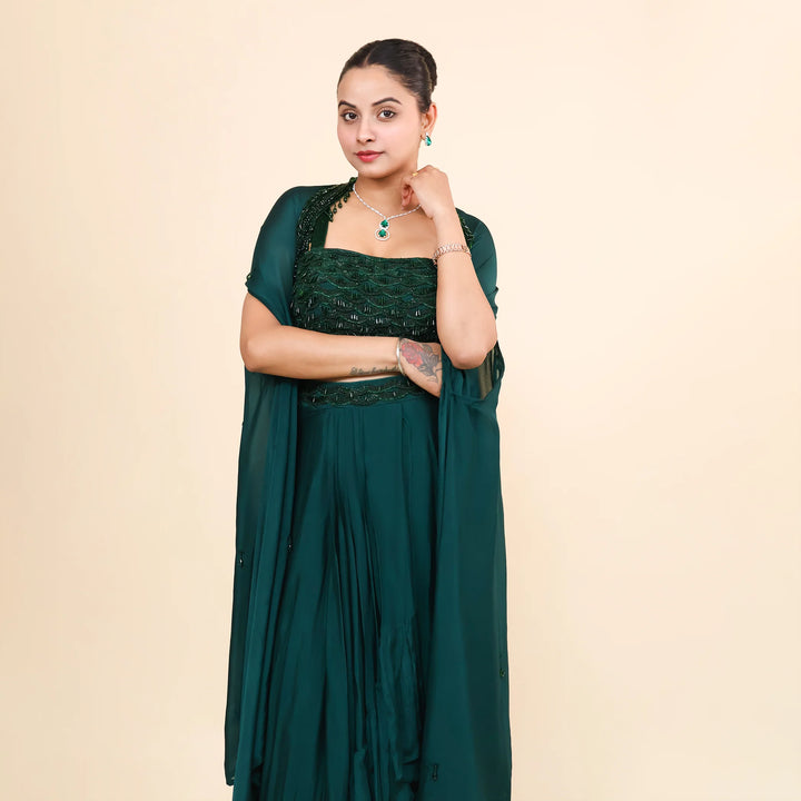 Dhoti with Shrug for women- Vastrahowk