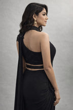 Drape Saree Style Stright Fit Gown