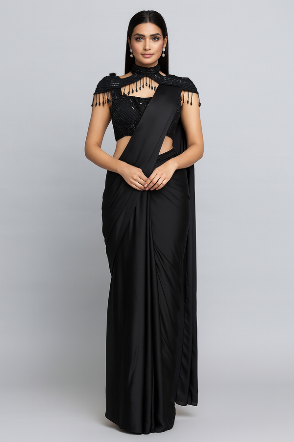 Drape Saree with Shoulder Cape profile 