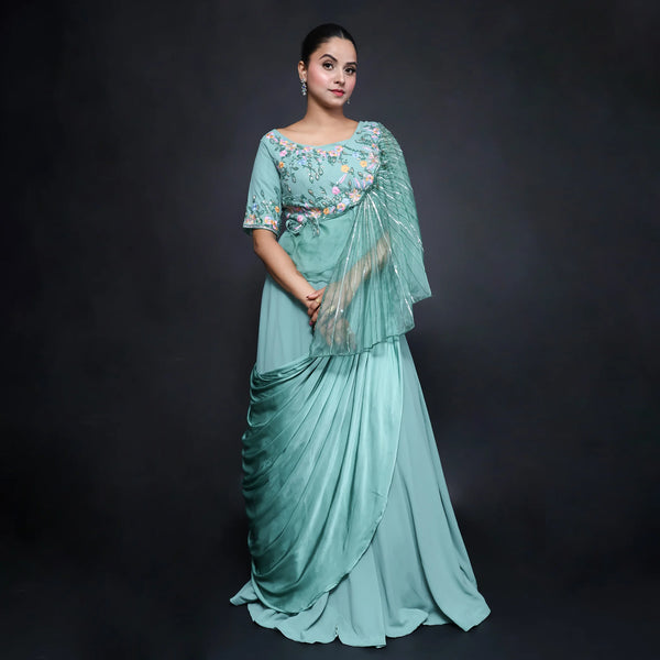 Drape Style One-Piece Dress for Women