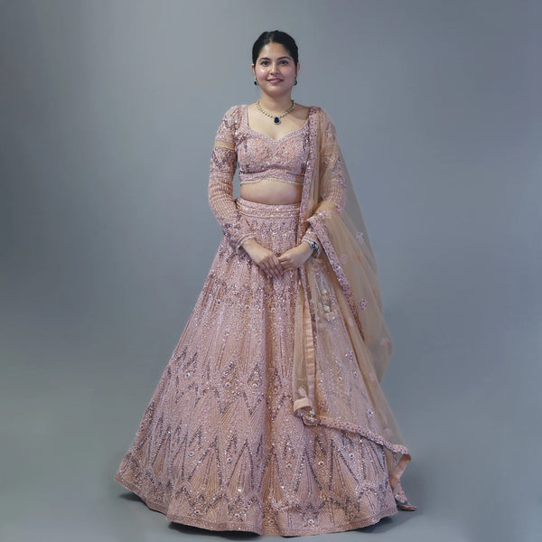 Elegant Ceremonial Crop Top Lehenga