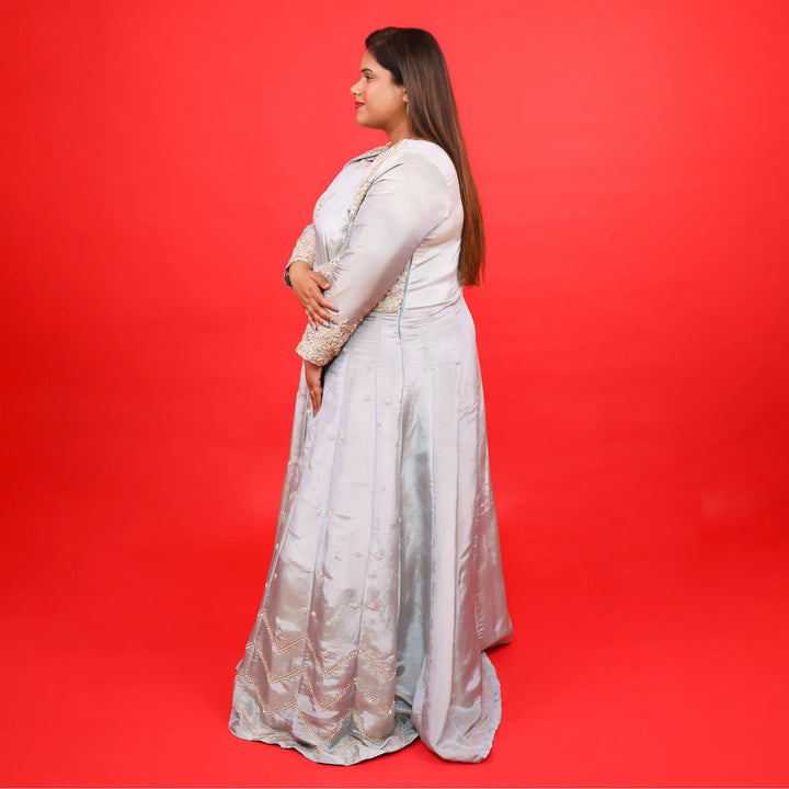 Elegant Choli Cut Anarkali Gown with Dupatta Vastrahowk