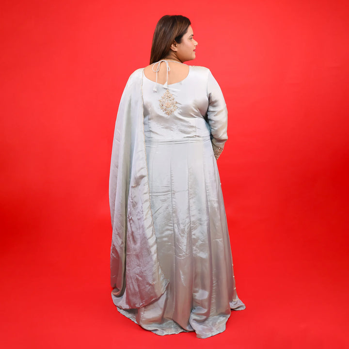 Elegant Choli Cut Anarkali Gown with Dupatta Vastrahowk