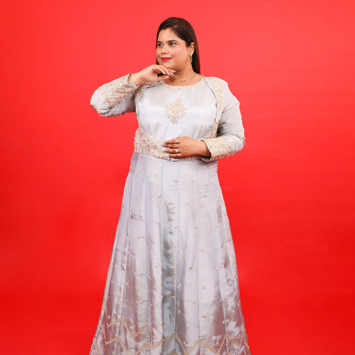 Elegant Choli Cut Anarkali Gown with Dupatta Vastrahowk