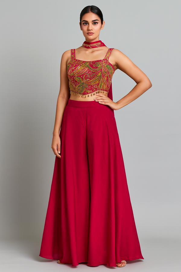 Elegant Crop Top Sharara profile 