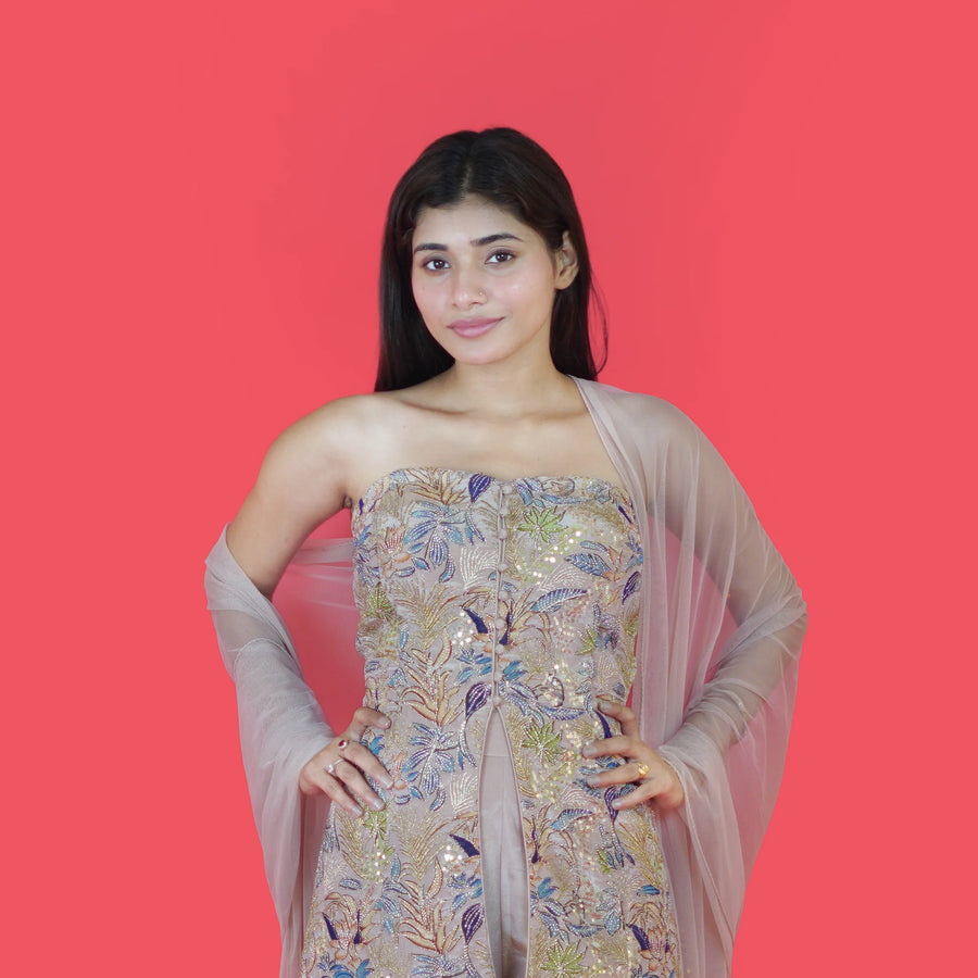 Elegant Tube Style Shirt and Plazo Combo Vastrachowk