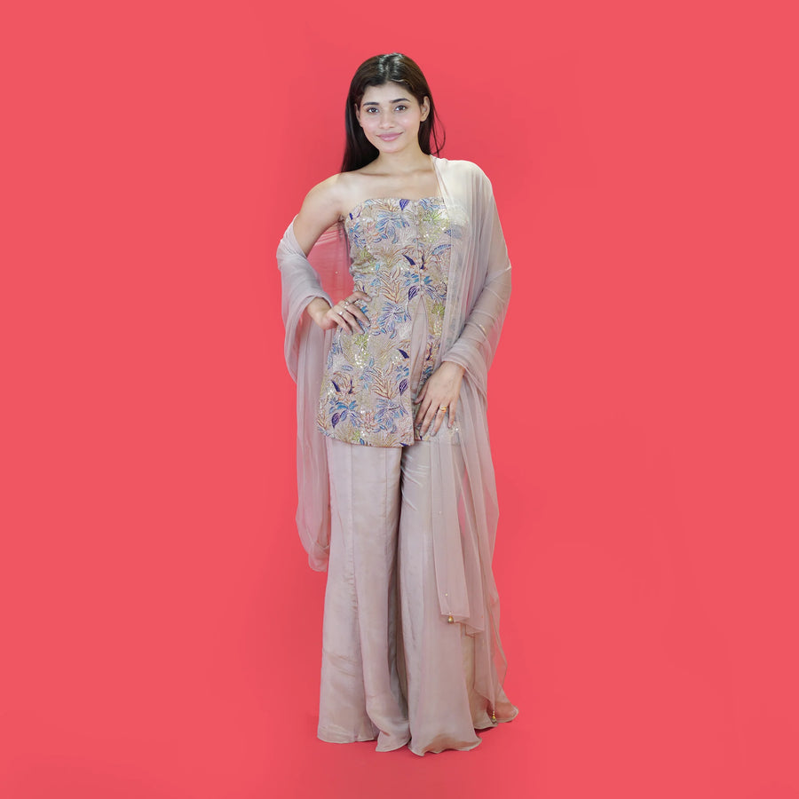 Elegant Tube Style Shirt and Plazo Combo