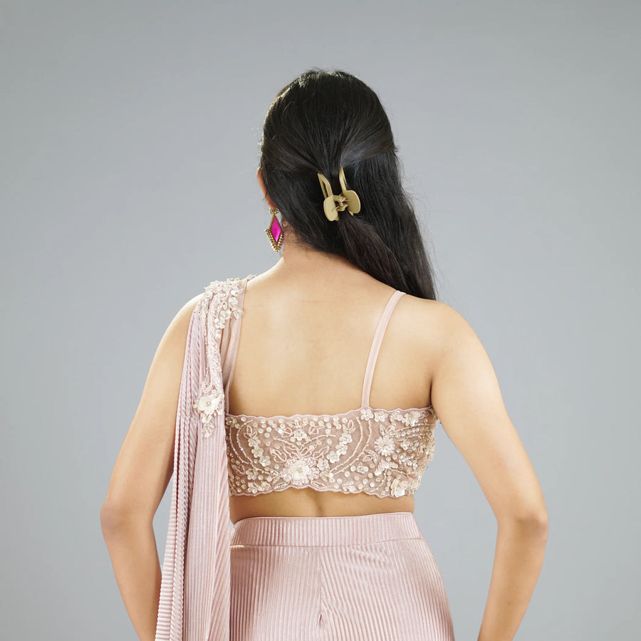 Elegant Western-Inspired Drape Saree