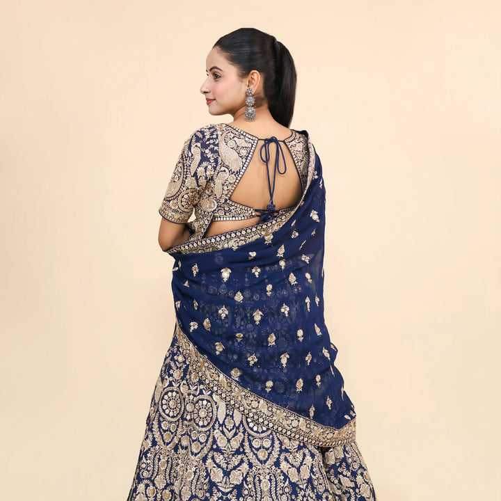Ethnic Crop Top Lehenga- Vastrachowk