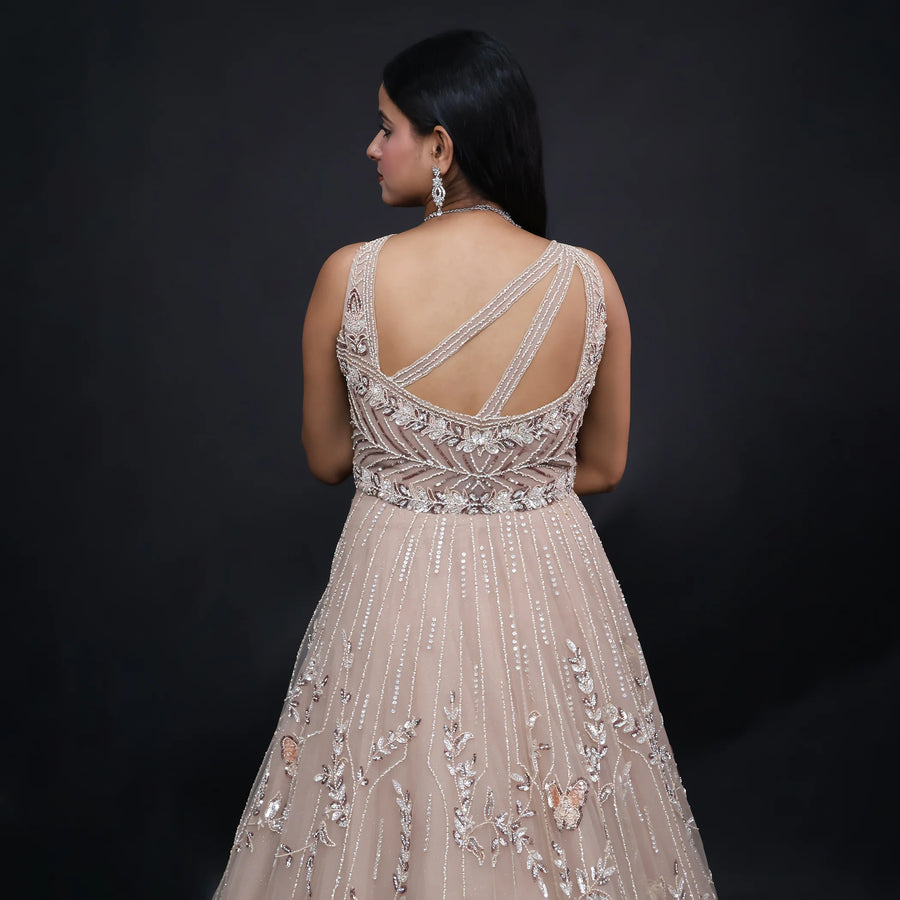 Flary Handwork Gown for Women- Vastrachowk