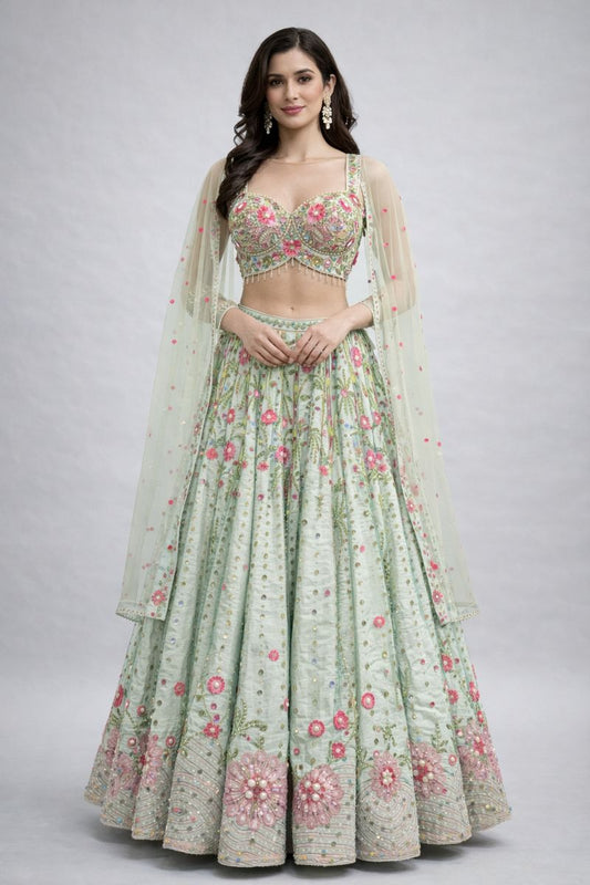 Floral Printed Crop Top Skirt