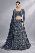 Full Sleeve Crop Top Lehenga Traditional Style 