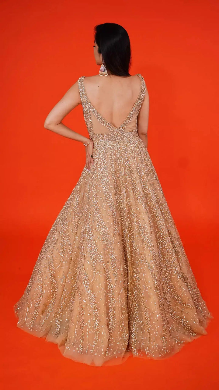 Golden Western Gown