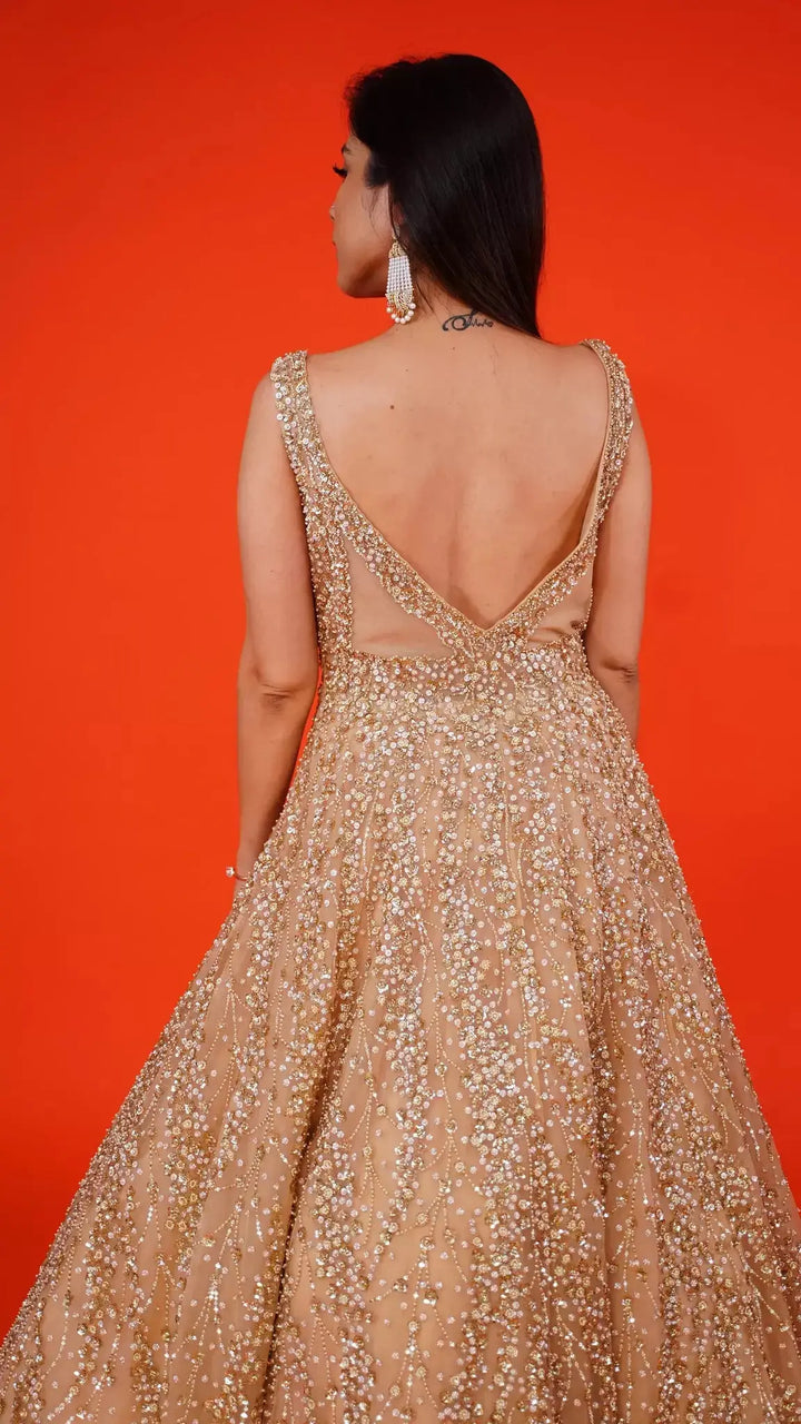 Golden Western Gown