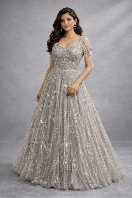 Gray Barbie Gown