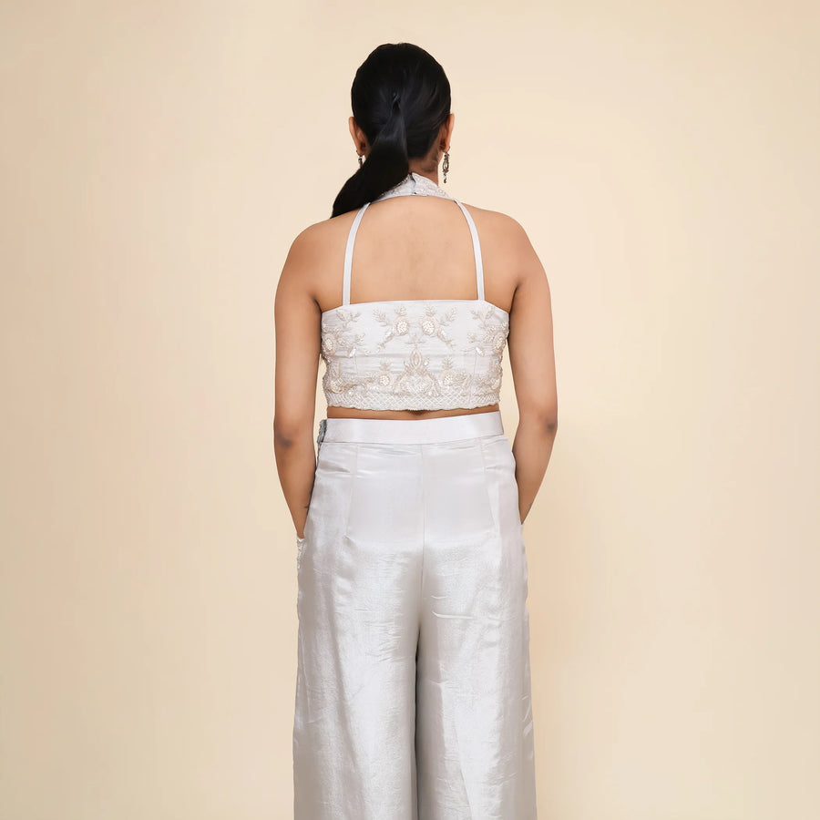 Trendy Crop Top Sharara Set