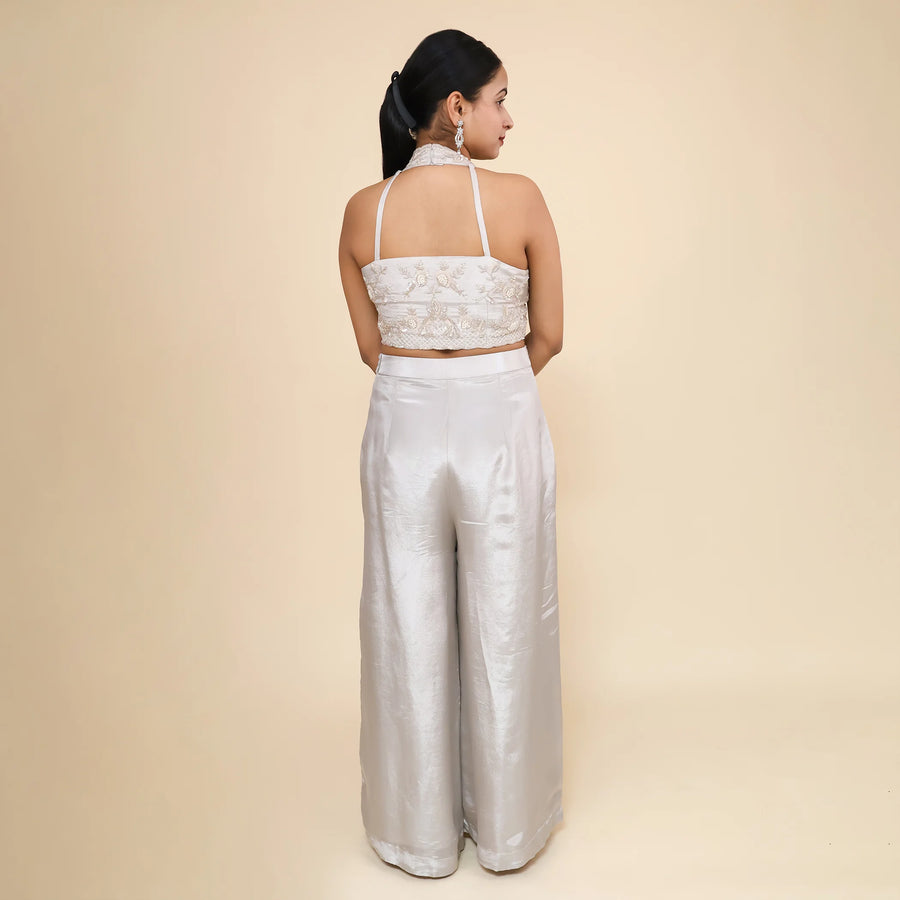 Trendy Crop Top Sharara Set