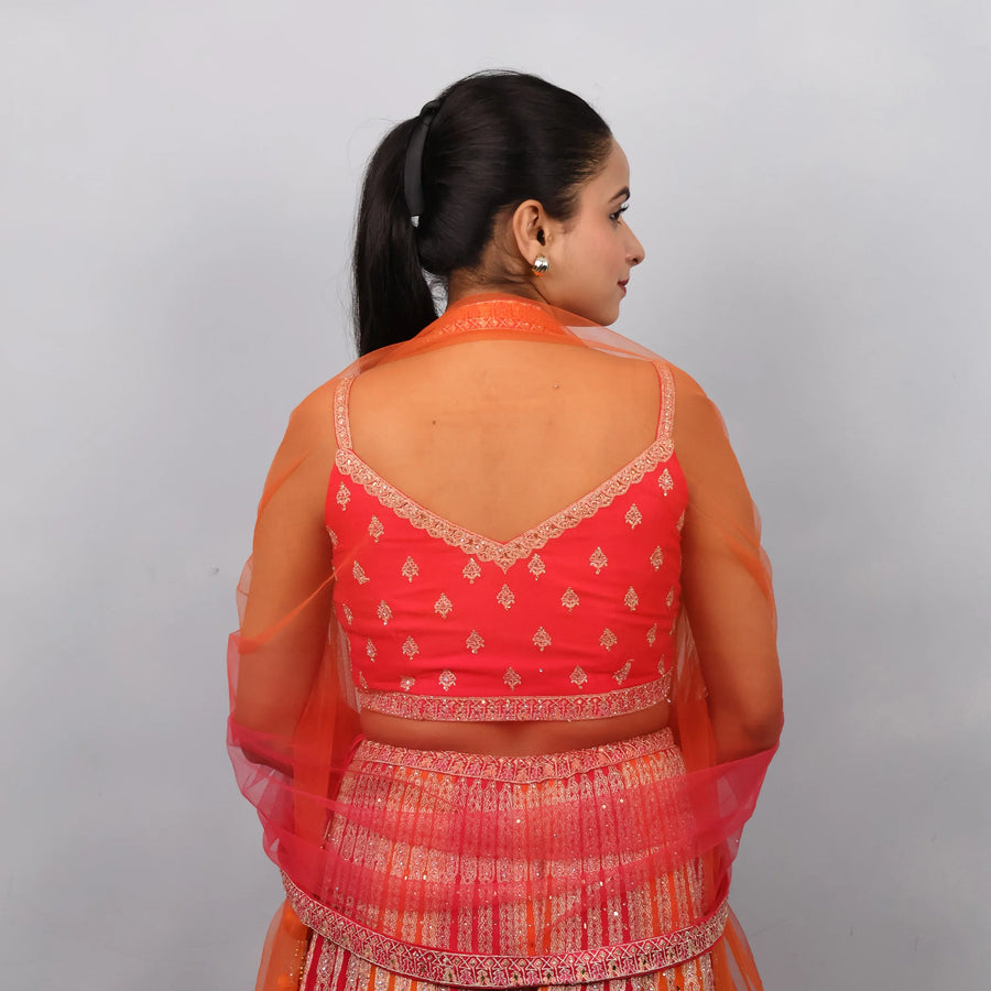 Trendy Crop Top Sharara Set with Dupatta