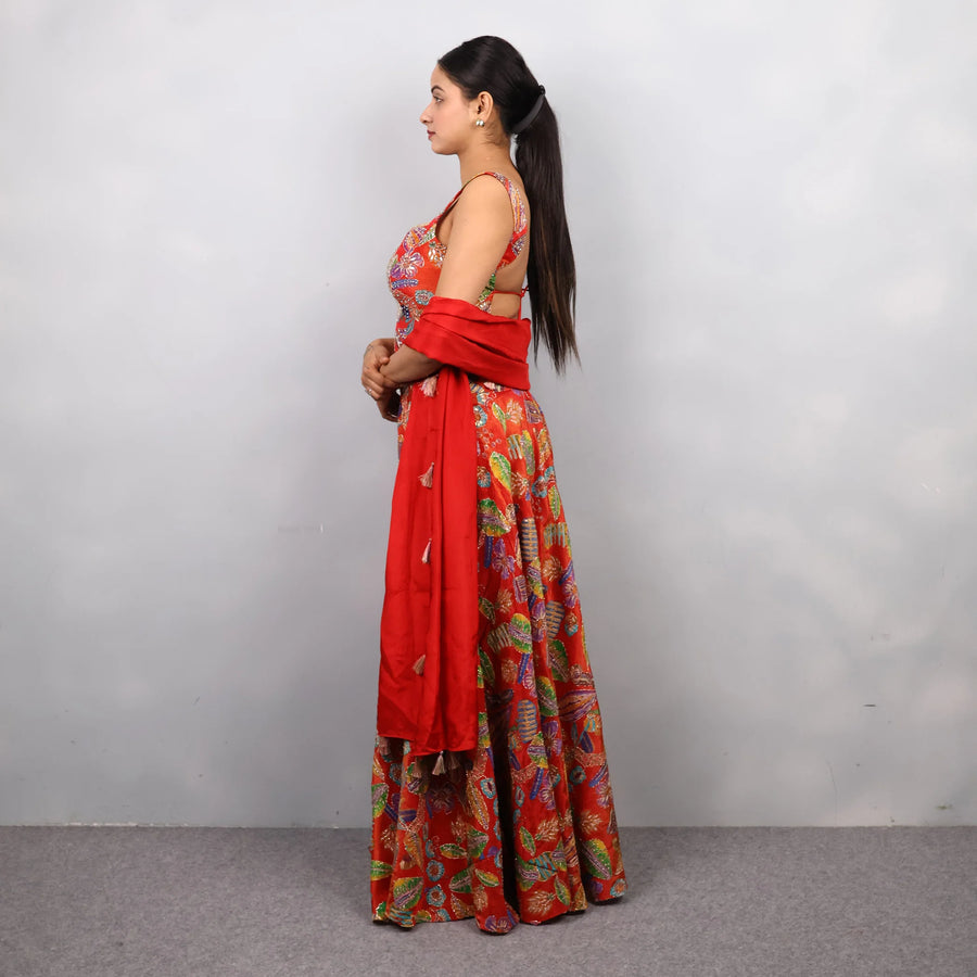 Trendy Top with Divider & Stylish Dupatta