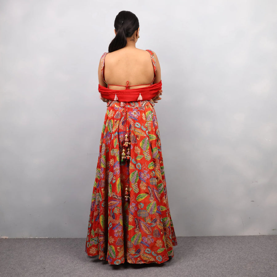Trendy Top with Divider & Stylish Dupatta