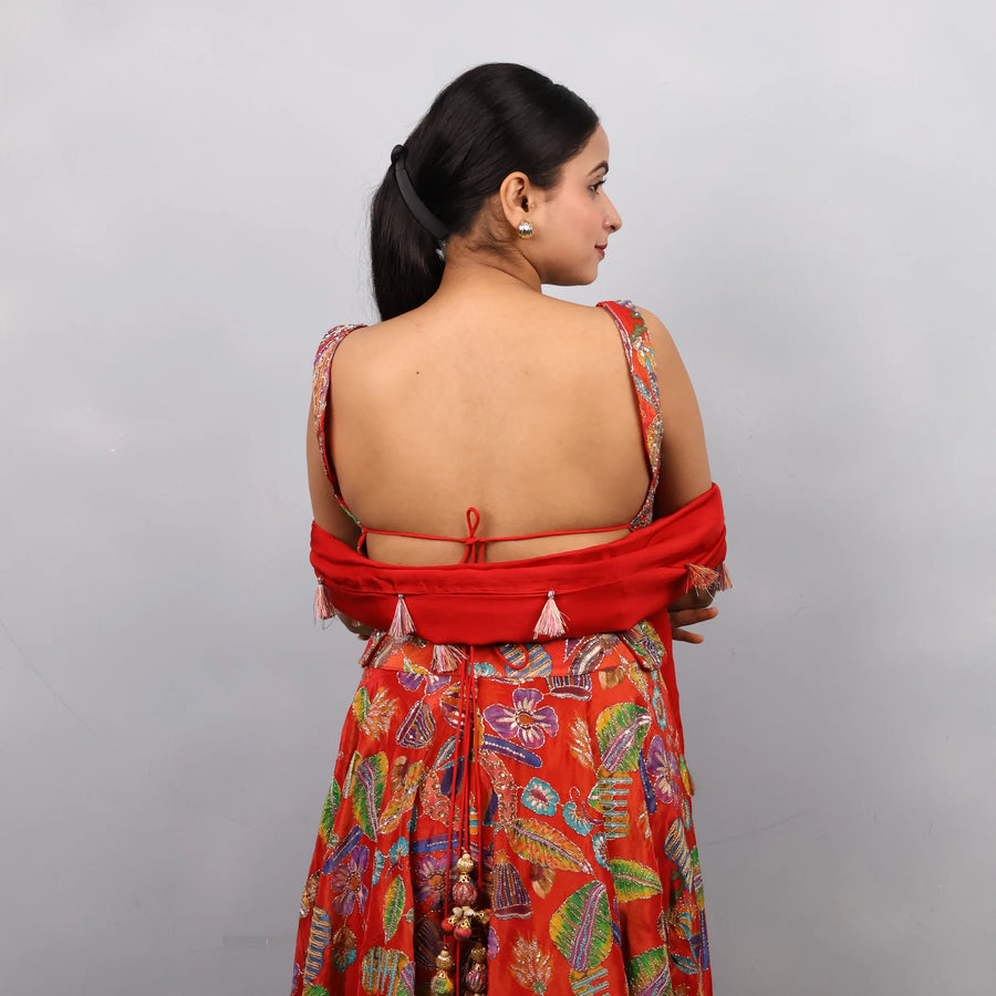 Trendy Top with Divider & Stylish Dupatta