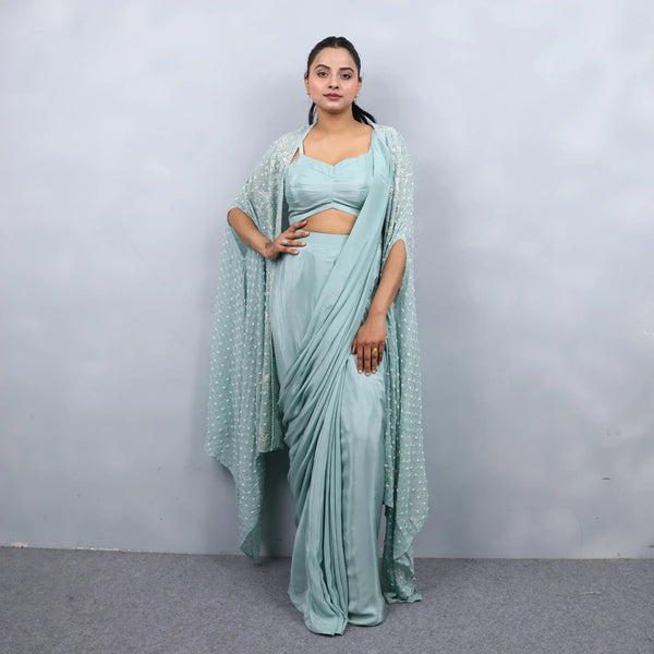 Drape Saree with Shrug